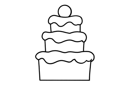 Coloriage Gâteau 12 – 10doigts.fr